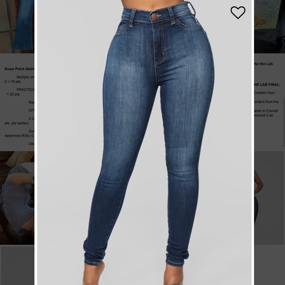Fashion nova high wasted skinny jeans!!! NWT! - Picture 2 of 4